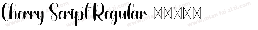 Cherry Script Regular字体转换